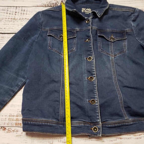 Parasuco cropped stretch jean jacket Size Large - Picture 6 of 9